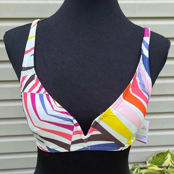 NWT Kate Spade Geobrella Multicolor Bikini Swimsuit Bathing Suit - Picture 8 of 13